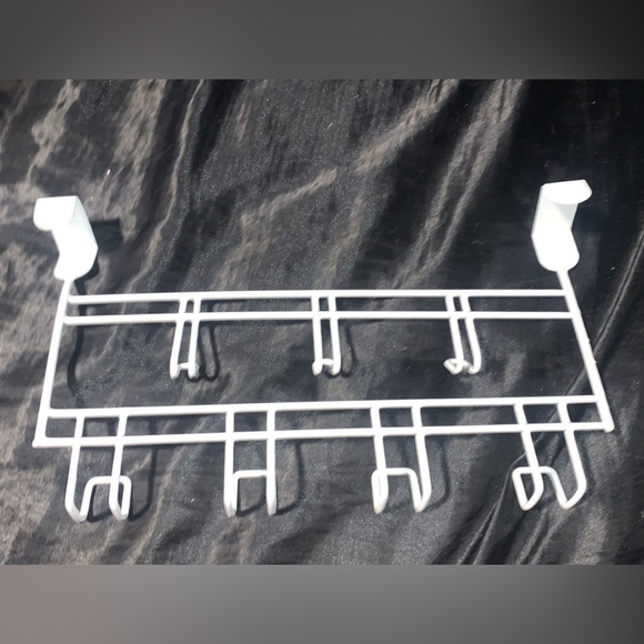 NWOT | White Metal Over the Door Multi Coat/Bag Hanger - Picture 2 of 2